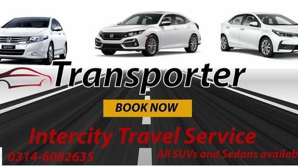 Rent a car Lahore by TRANSPORTER