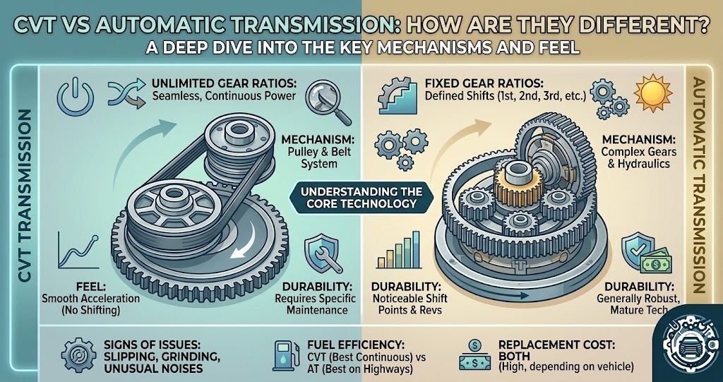 CVT vs Automatic Transmission |  Key Differences, Benefits, and Which Is Better?