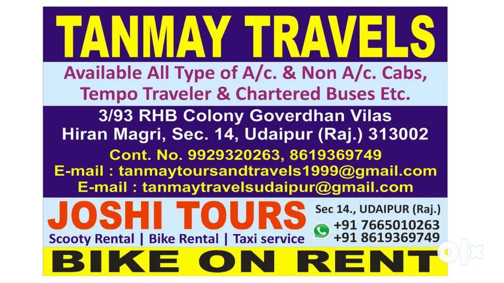 Tanmay Travels Bike &#038; Taxi Rental
