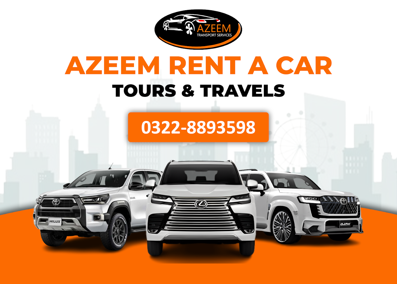 Azeem Rent a Car &#8211; Top Car Rental Agency in Lahore